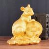 Chinese Zodiac Rat Figurine: Wealth-Attracting Zodiac Rat Living Room Decor Gift