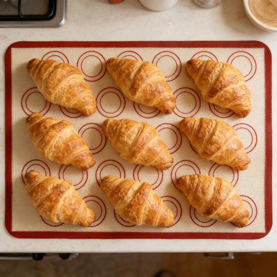 Silicone Baking Mat Liner Safe Heat Resistant Reusable Dishwasher 0.7mm Non-Stick Oven Baking Sheet