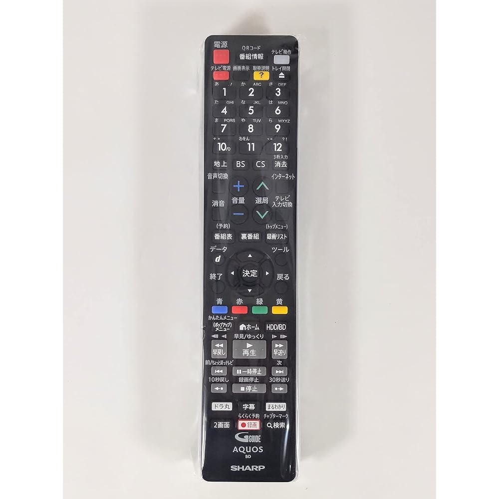 SHARP Blu-ray Disc Recorder Remote Control [0046380273] (0046380273)