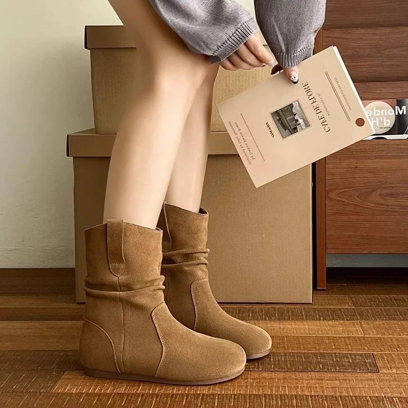 Women's Birkenstock Martin Boots: 2025 Height-Enhancing Thick-Soled Short Boots for Autumn/Winter