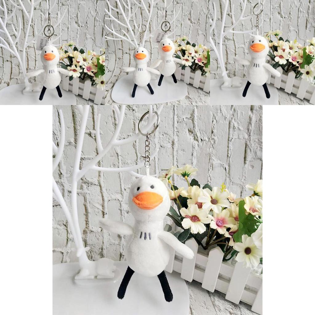 Adorable Plush Duck Keychain Cute Cartoon Duckling Pendant For Couples Gift