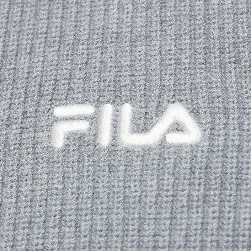 Fila Original Casual Fashion Sports Versatile Warm Soft Comfortable Pocket Loose Knit Sweater Unisex Sweater Gray F51U549405FMG
