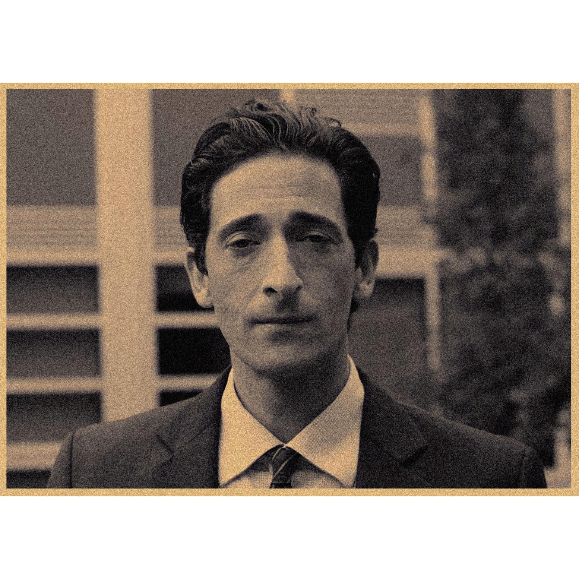 

Adrian Brody Detachment Retro Movie Poster - Kraft Paper Wall Art 29.7X42cm (A3 size)