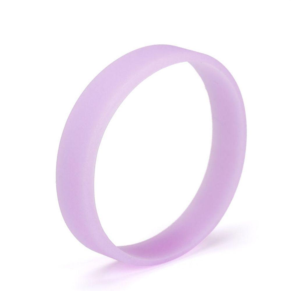

Silicone world 10pcs Silicone luminous bracelet sports bracelet wristband with adult glossy monochrome silicone bracelet світло-фіолетового кольору