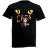 ADHWNMQW JIANJU Katten Kat Broadway Straat Musical Heren Zwart T-shirt Zwart