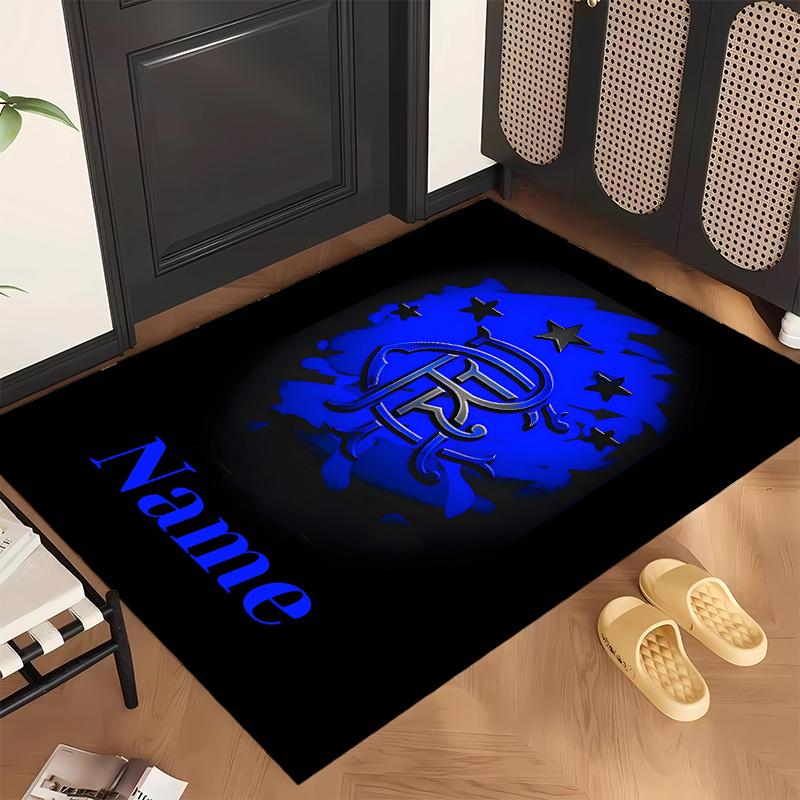 Rangers FC (5) Personalisierter Name Büro Teppich Stilvolle Dekoration für Wohnzimmer Schlafzimmer Küche