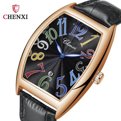 Watch For Man Leather Strap Luxury Fashion Luminous Watches Quartz Calendar Waterproof Wristwatches Men's Clock