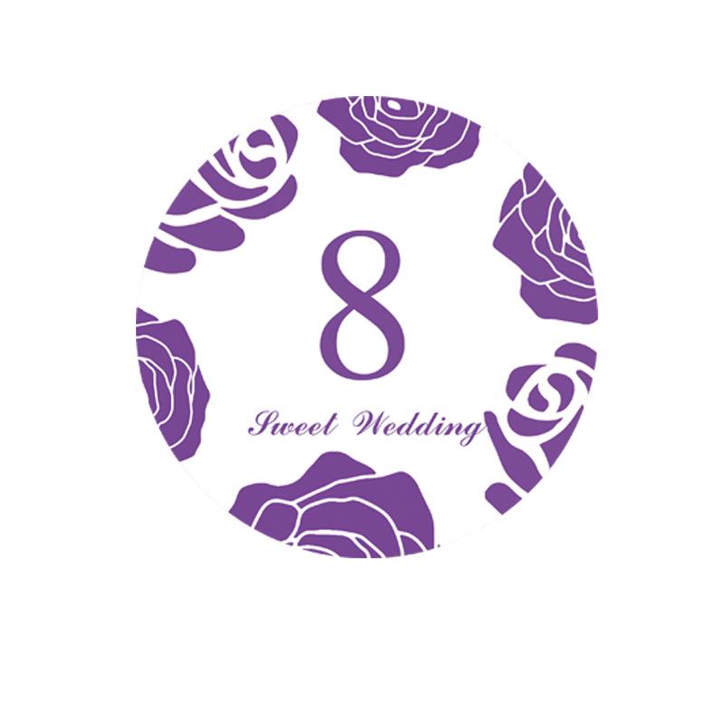 Custom Wedding Table Place and Number Cards