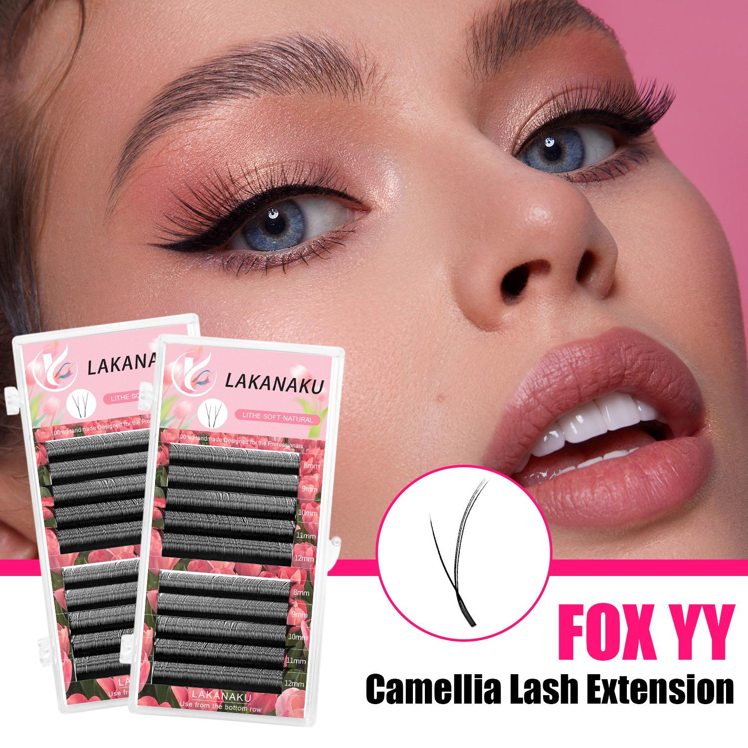 

Fox YY Handmade Premium Eyelash Extensions 0.07 Thickness D Curl