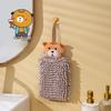 Cartoon Chenille Hand Towels, Hanging Cute Animal Hand Towels, Household Children's Kitchen Hand Towels