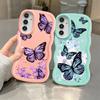 Case for Samsung Galaxy A12 A21s A11 A16 A13 A52 A14 A15 Soft Phone Cover A06 A23 A03 A22 A53 A04 A05 A33 INS Retro Butterfly