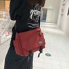 Men'S Messenger Bag Trendy Brand Tooling Style Casual Men'S Bag Large Capacity Shoulder Bag Commuter Mailman Bag Women