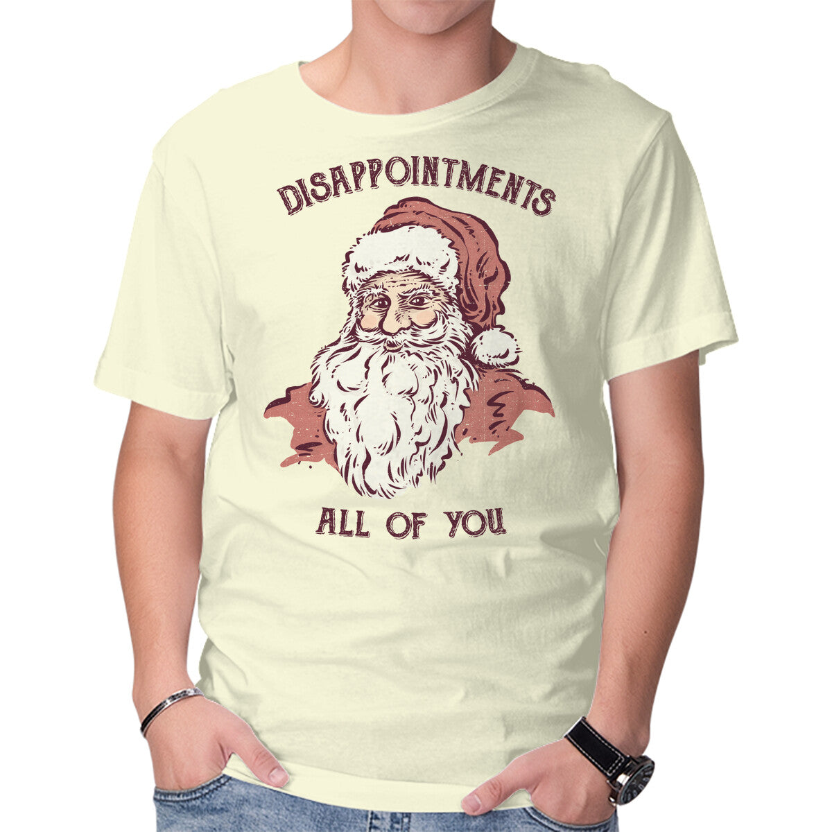 Unisex Crew Neck T-Shirt Disappointed Graphic Short Sleeve Casual Tee XXXXL