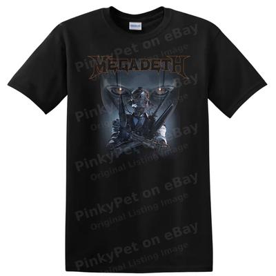 Robot Warrior Graphic T Shirt Heavy Metal Cyberpunk Cool Design Tee