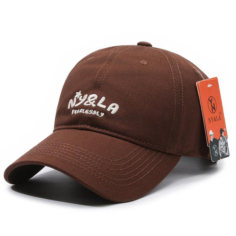 New Embroidery Ball Baseball Cap Sports Sunscreen Men's and Women's Sun Hats Breathable Versatile Casual Duck Tongue