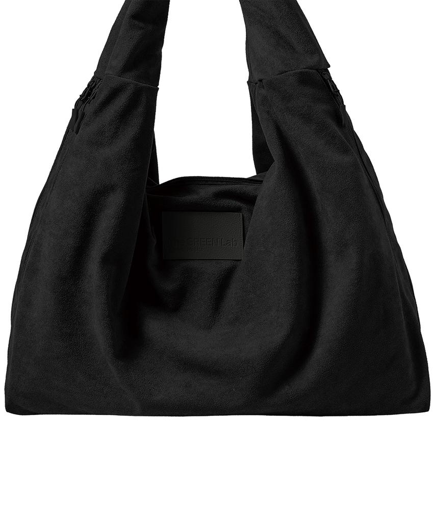 The Green Lab All Day Suede Maxi Shoulder Bag [Black]
