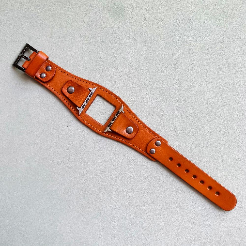 

Ремешок для часов НОВЫЙ панк-манжета ретро браслет ремень для Apple Watch ремешок 38 мм 40 мм 42 мм 44 мм 41 мм 45 мм ремешок для часов кожаный ремешок iWatch 3 4 5 6 7 SE For 42mm 44mm 45mm