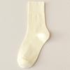 Women's Postpartum Mid-Calf Cotton Socks - Summer Style, Solid Color, Loose Cuff, Plus Size, Spring/Autumn/Summer.