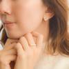 [Naot Jewelry] Women's Stud Earrings, Opal Birthstone (October), Bubble Circle Pierce
