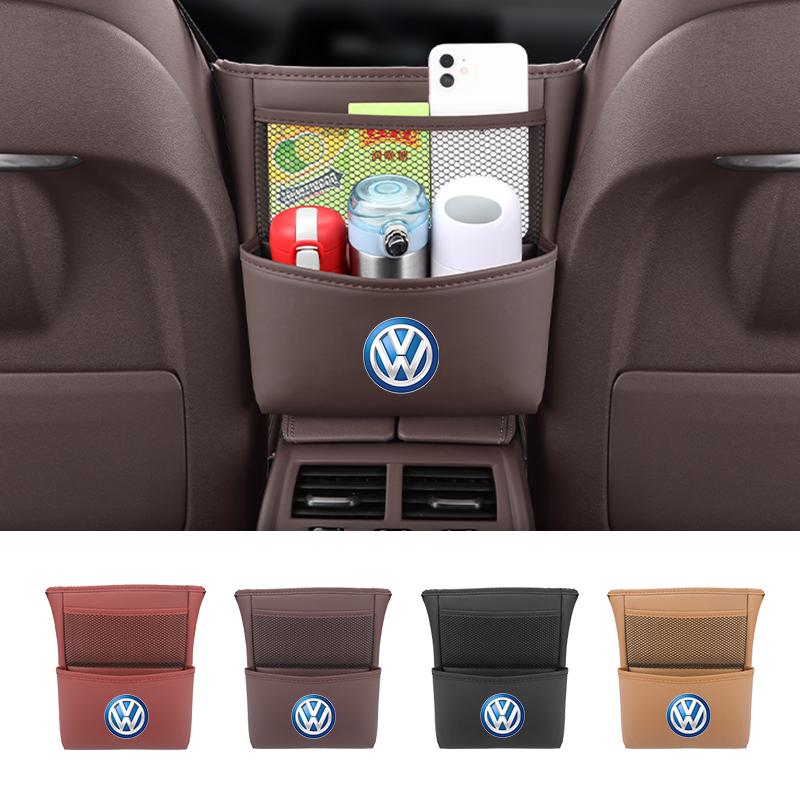 TMBCU1 Large Capacity Car Center Console Seat Storage Bag For VW GTI Golf Tiguan Jetta T-ROC Touareg Touran Sharan Beetle GTD GTE