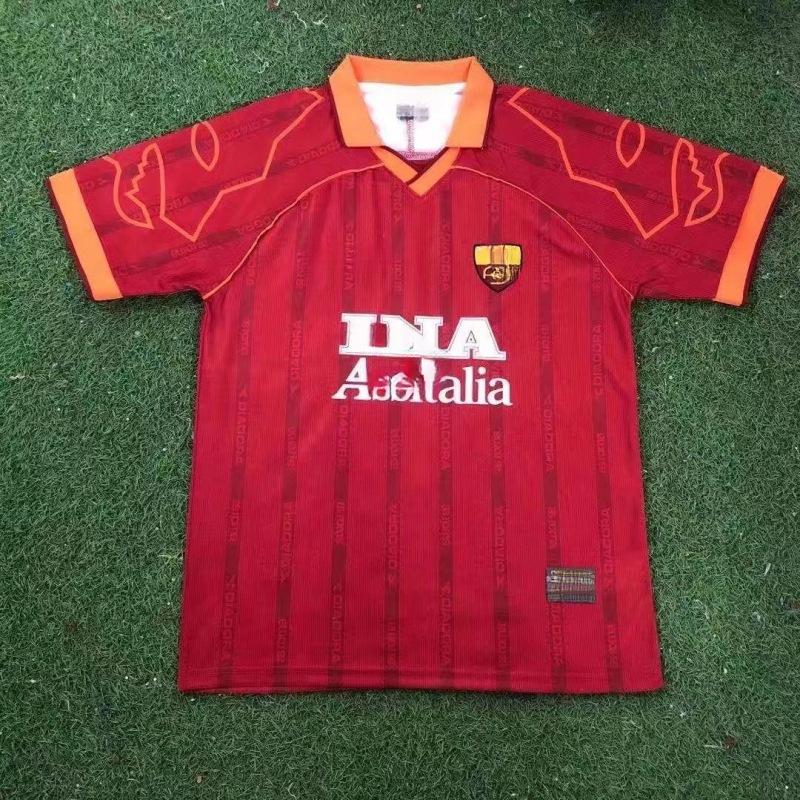 98-99 Serie A Rome retro shirt seizoen 17-18 thuis kortmouwig Nr. 10 Totti Ares voetbalshirt