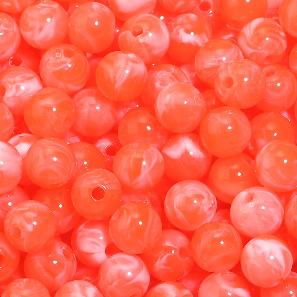

100pcs/lot 10mm Round Double Colors Acrylic Beads Loose Spacer Beads For Jewelry Making Diy Bracelet Necklace Charms Accessories