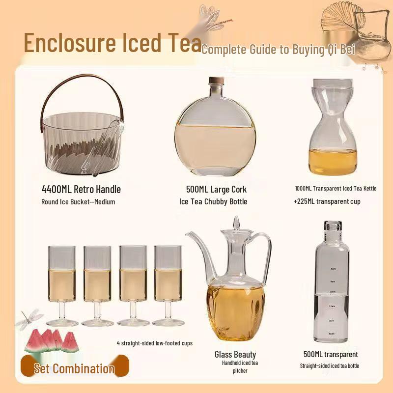 Summer Ice Tea Cold Brew Ceramic Tea Set