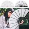1Pc 13 Inch Foldable Blank Fan Sublimation Printable Polyester Clacking Hand Fan with Plastic Ribs for Craft Kongfu Folding Fan