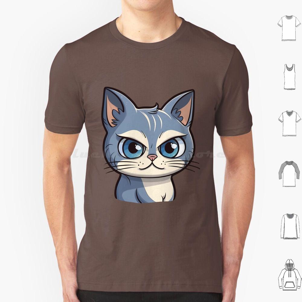 Cutie Kitty T Shirt Men Women Kids 6xl Cat Cute Cat Illustration Cartoony Cat Design Meowing Cat Art Playful Cat Drawing