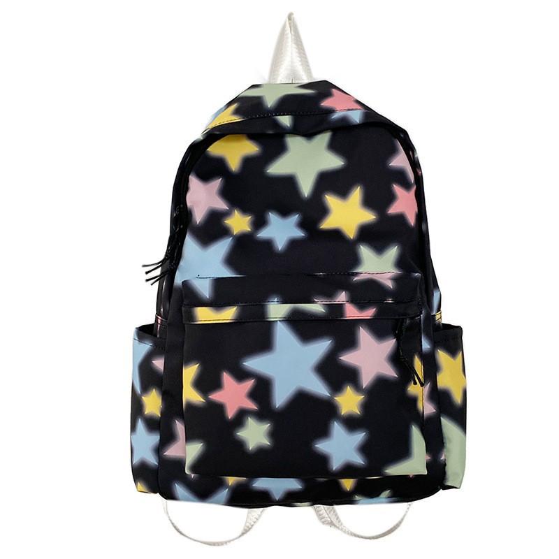 Backpacks Women's Japanese New Style Cute Star Ins Student Backpack High-face Junior High School