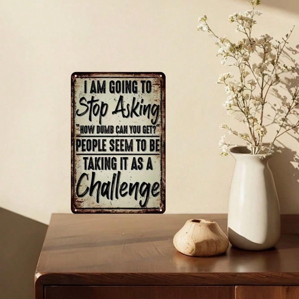 Metal Poster Vintage Humor Tin Sign for Friends Lovers Romantic Wall Art Gift