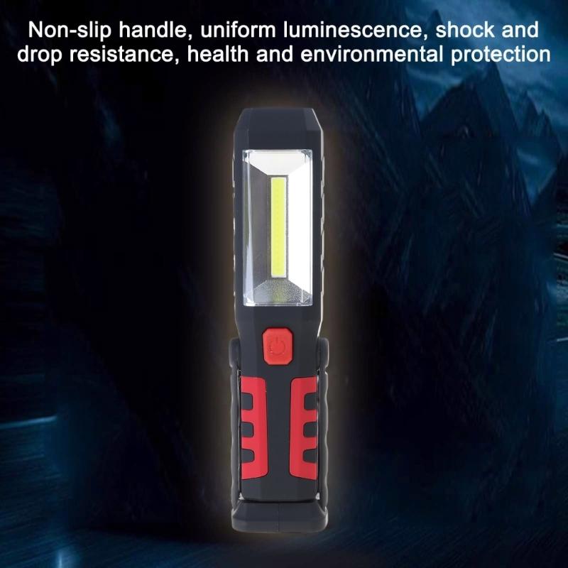 COB LED Magnetic Working Light Torch Portable Inspection Trouble Lights Lamp Super Bright for Car Trailer Truck Repair