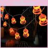 Halloween Pumpkin String Lights Battery Powered For Party Decorations