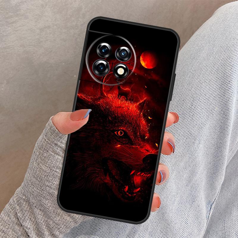 Angry Wolf Cover For OnePlus Nord 4 3 CE 2 Lite N20 N10 N30 OnePlus 8T 10T 13 13R 12 12R 11 10 Pro Case
