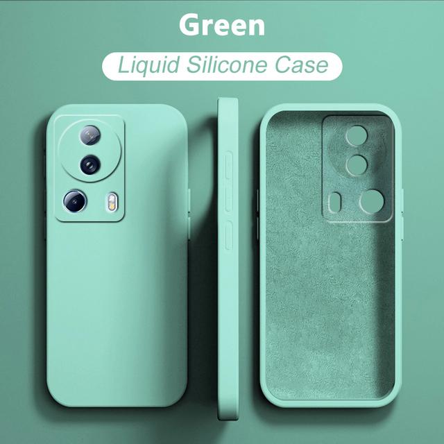 Flüssige Silikonhülle für XiaoMi 13 Mi13 M 13 Pro Mi 13Lite XiaoMi 13 Lite Globale Version Ganzkörper-Kameraschutzhülle QUADRATISCHE Abdeckung aus Silikon