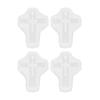 10pcs Food Grade Silicone Silicone Cross Mold Pendant Casting Mold  For Craft Projects