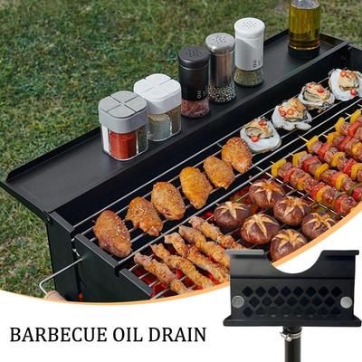 Grease Drainage Funnel Enclosed Drainer Grease Catcher Funnel Grease Drainage System Removable Griddle Accessories For Clean