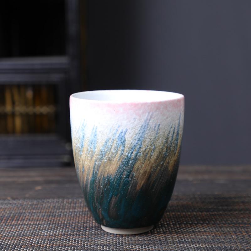 Furnace Brewing Tea Cup Small Teacup Coarse Pottery Tea Cup Creative Teacup Retro Master Cup Ceramic Single Cup