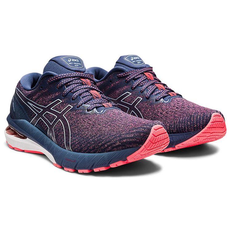 Asics  GT 2000 10 Blazing Coral Thunder Blue Women Sneakers Purple 1012B045-700