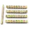 1set Leather Alphabet & Number Punching Set, Leather Printing Stamping Tool, Manual Leather Carving Tool, Leathercraft Punch Set