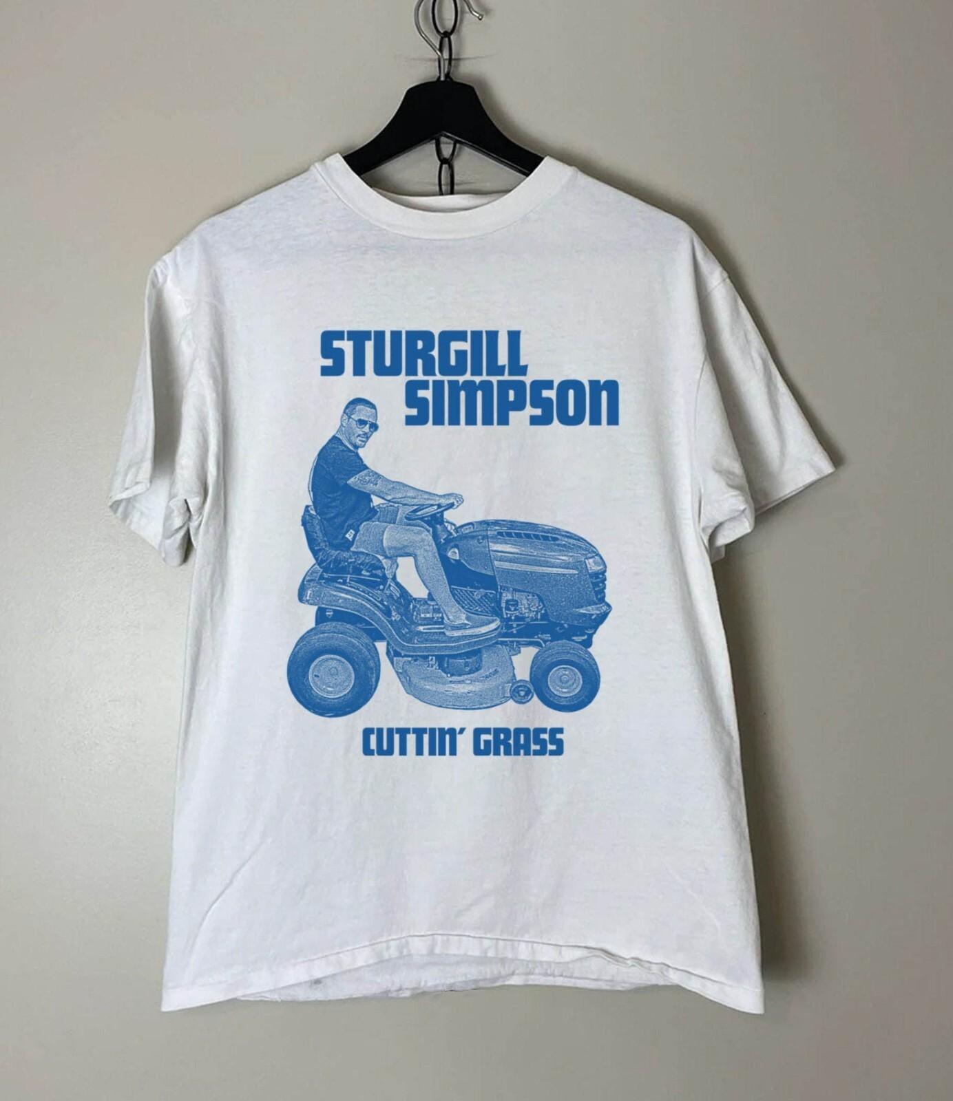 Vtg Sturgill Simpson Cuttin Grass Cotton White For Men All Size Shirt TU011 S