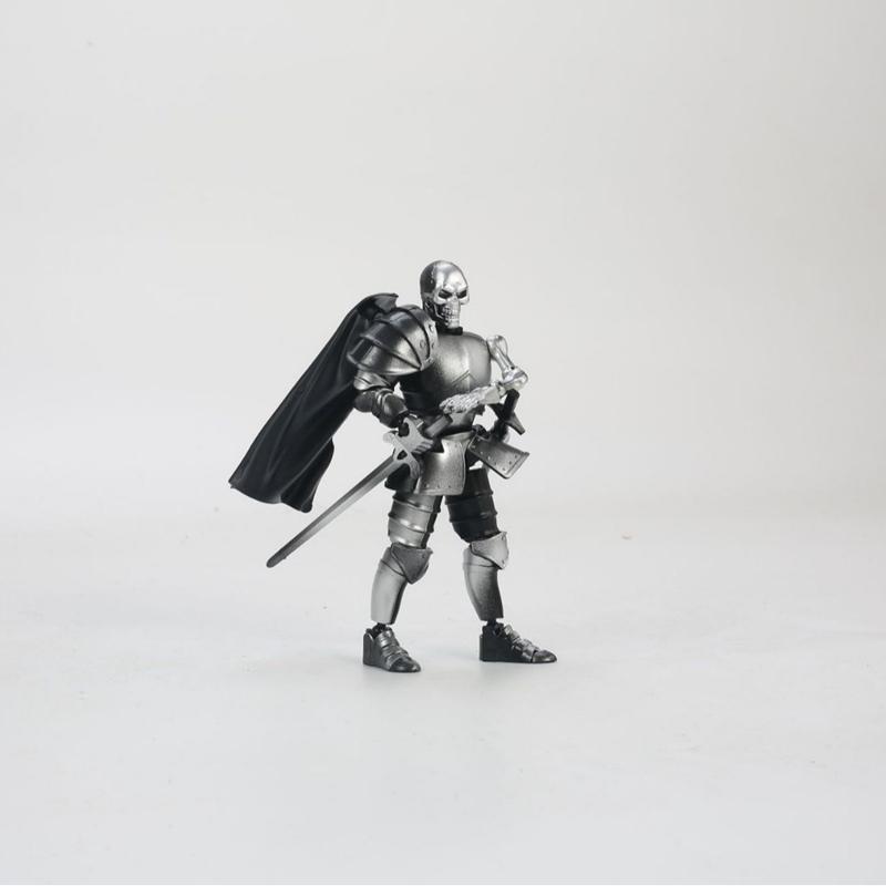 Medieval Knight Action Figure 3D Printed Knight Collection Exquisite Medieval Statue Desk Decoration for Families, Lovers Gifts