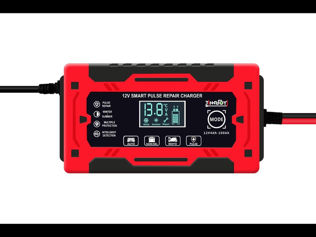 Intelligentes 12-V-Pulsreparatur-Batterieladegerät für Motorräder, Yachten und Autos