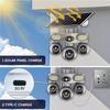 Solar PTZ Camera – 4G/WiFi Outdoor Security with 3-Screen View, Optional LED Light, 2-in-1 Surveillance & Night Lighting
