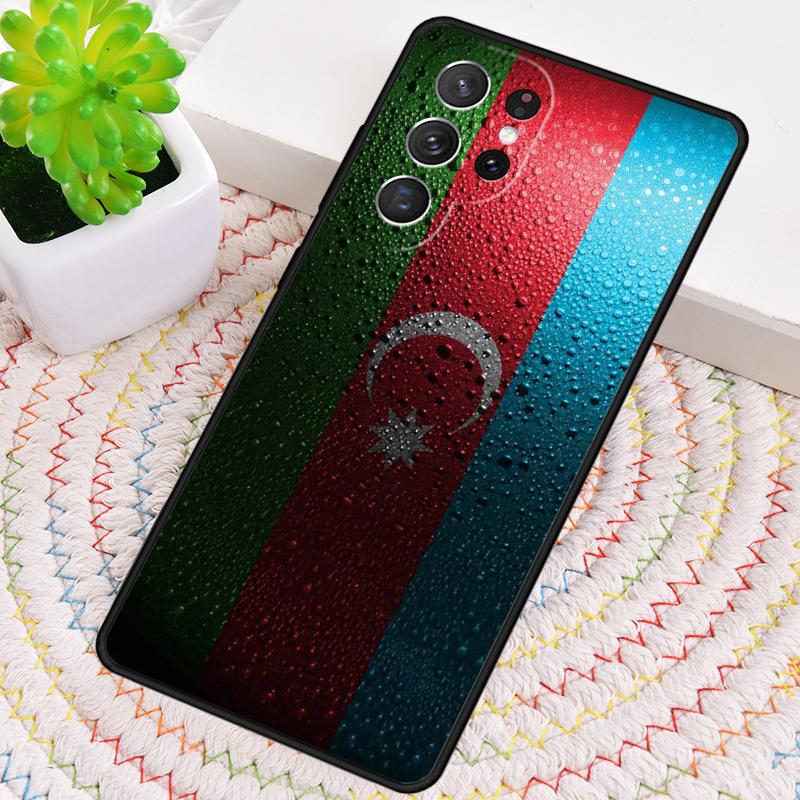 Azerbaijan Flag Soft Phone Case for Samsung Galaxy Note 10 Pro S26 Ultra S23 S24 FE S25 S21 S22 PLUS Shockproof Cove
