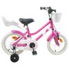 Kinderfahrrad 16 Zoll für Alter 4 6 Dunkelrosa