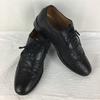 80s-90s Vintage HERITAGE Wingtip Full Brogue Business Shoes Black Size 25.0 Men's