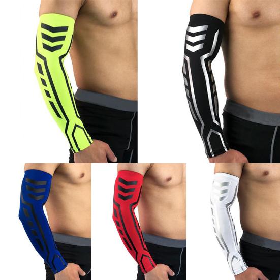 Outdoor Sport Basketball Running Soft Elastic Protective Arm Guard Sleeve Wrap