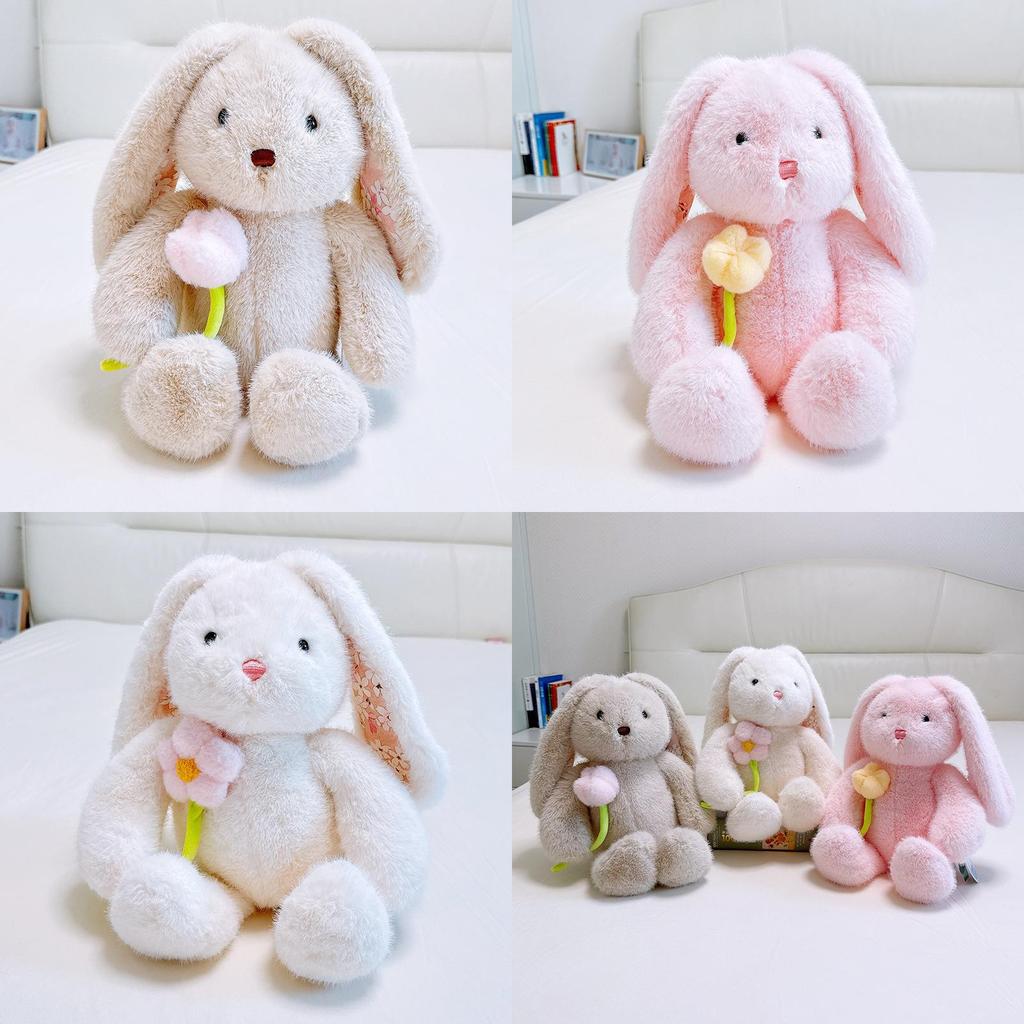 Plush Rabbit Toy For Kids Flower Decoration For Girls And Toddlers