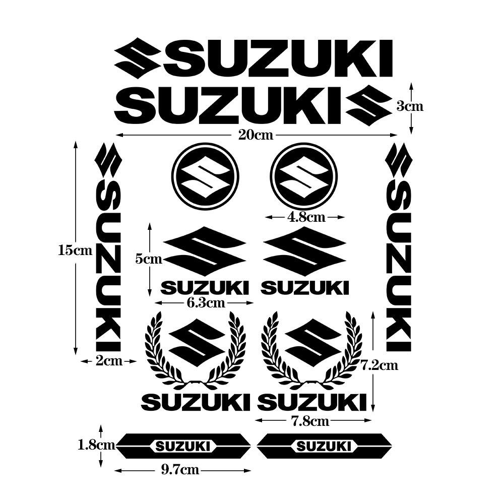 Suzuki Motorcycle Logo Personalized Decorative Sticker for Bodys Helmet Shock Creative Waterproof Modified Stickers Decoration